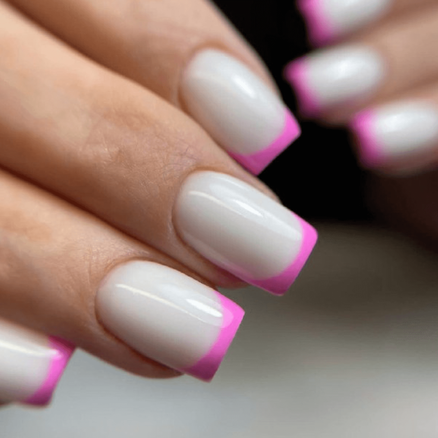 Różowy French Manicure