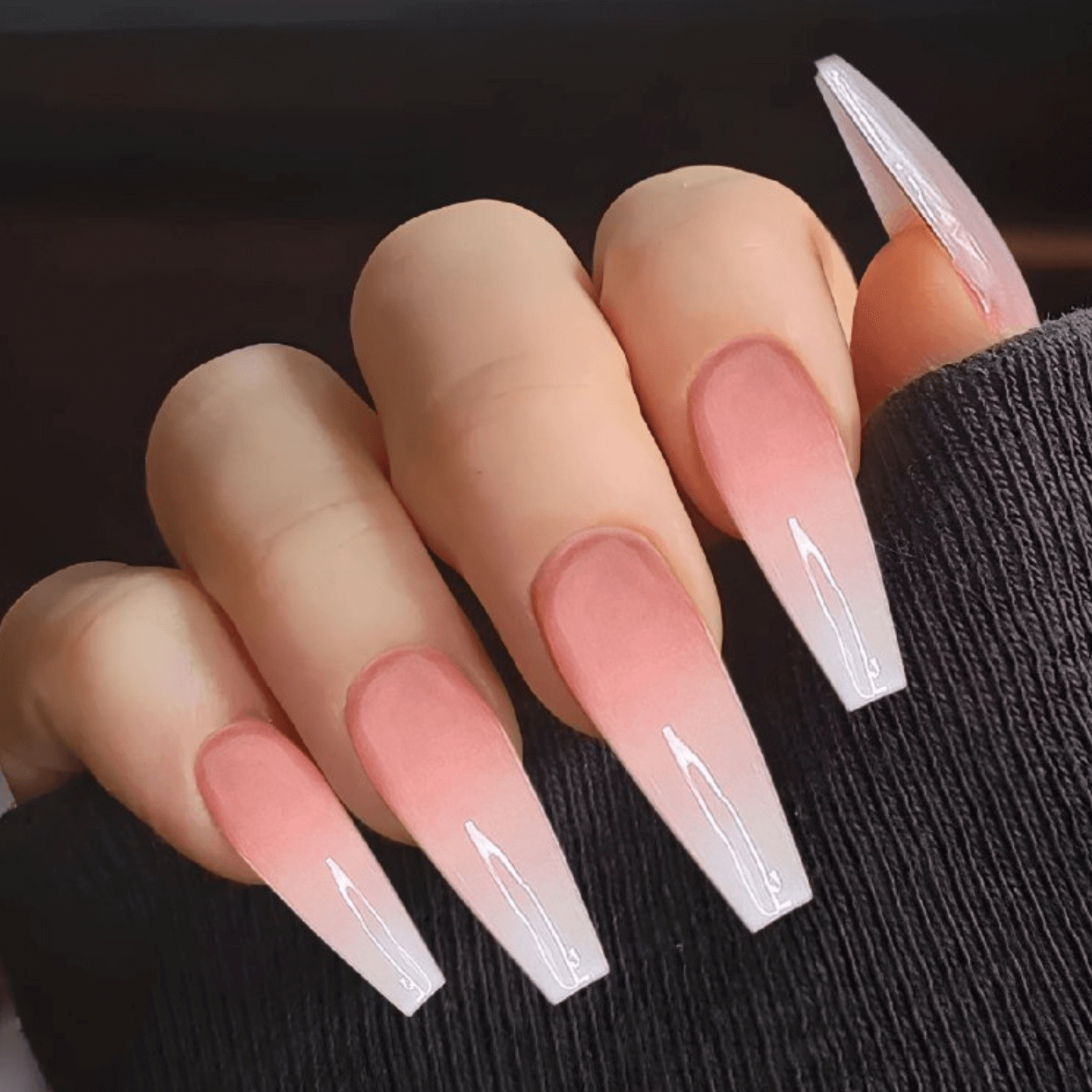 Ombre Ballerina Nails