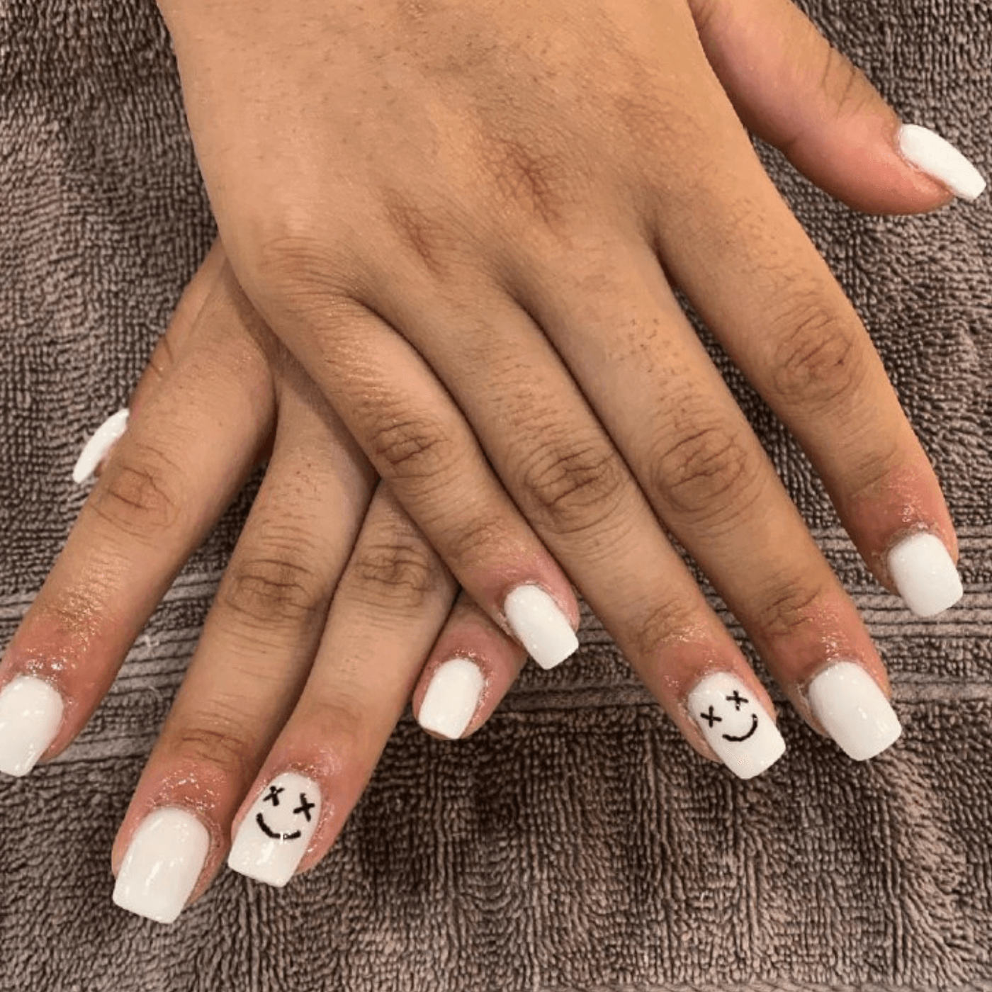 White Gel Nails