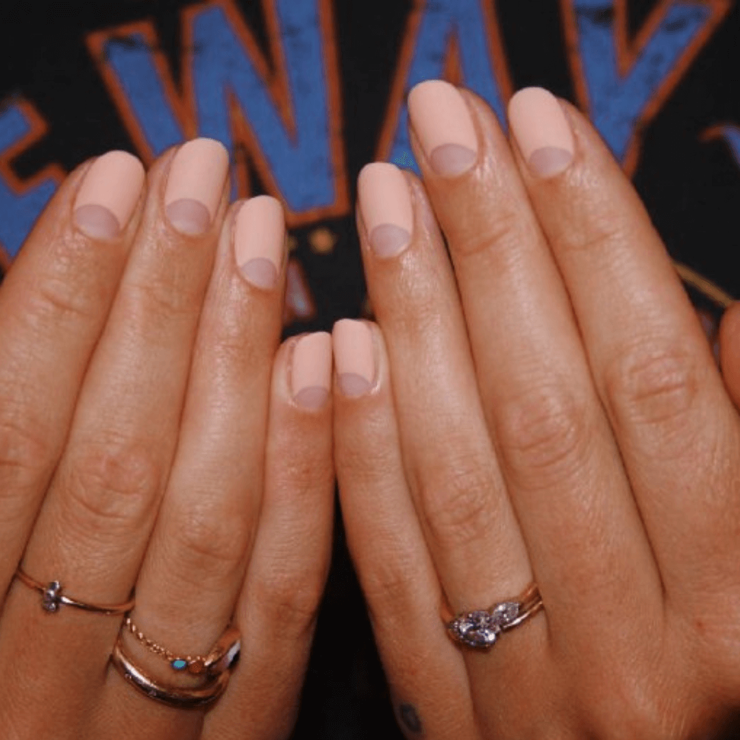 Nude Nails with French Tips