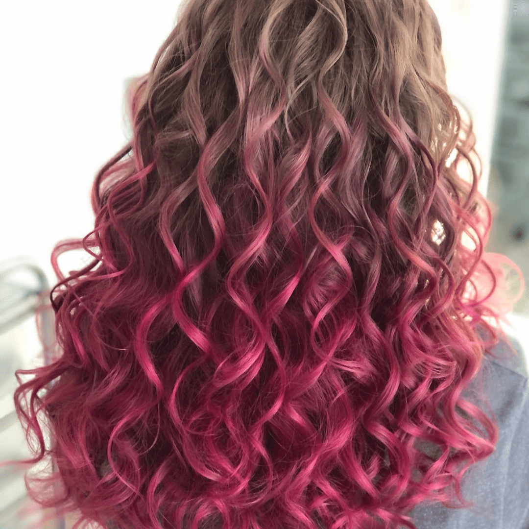 Różowe Włosy Ombre