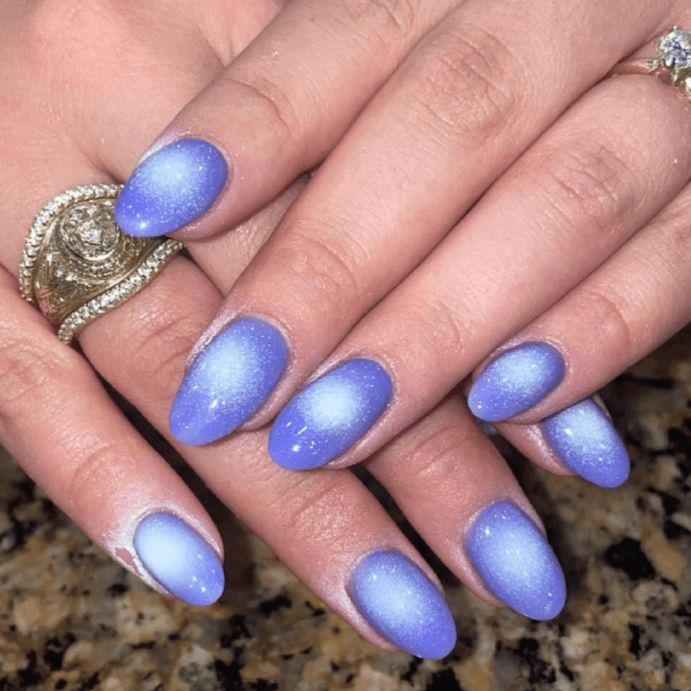 Winter Ombre Nails