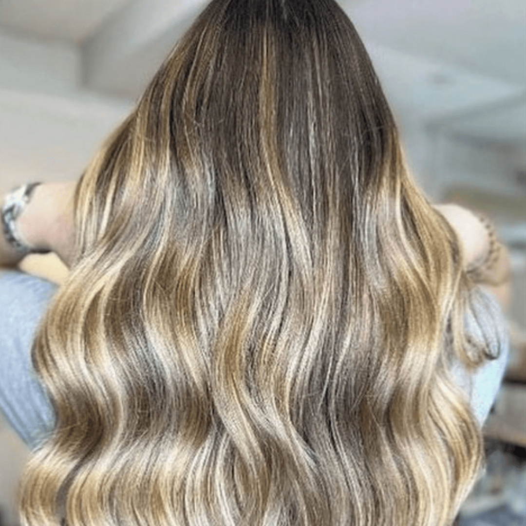 Balayage en cabello castaño