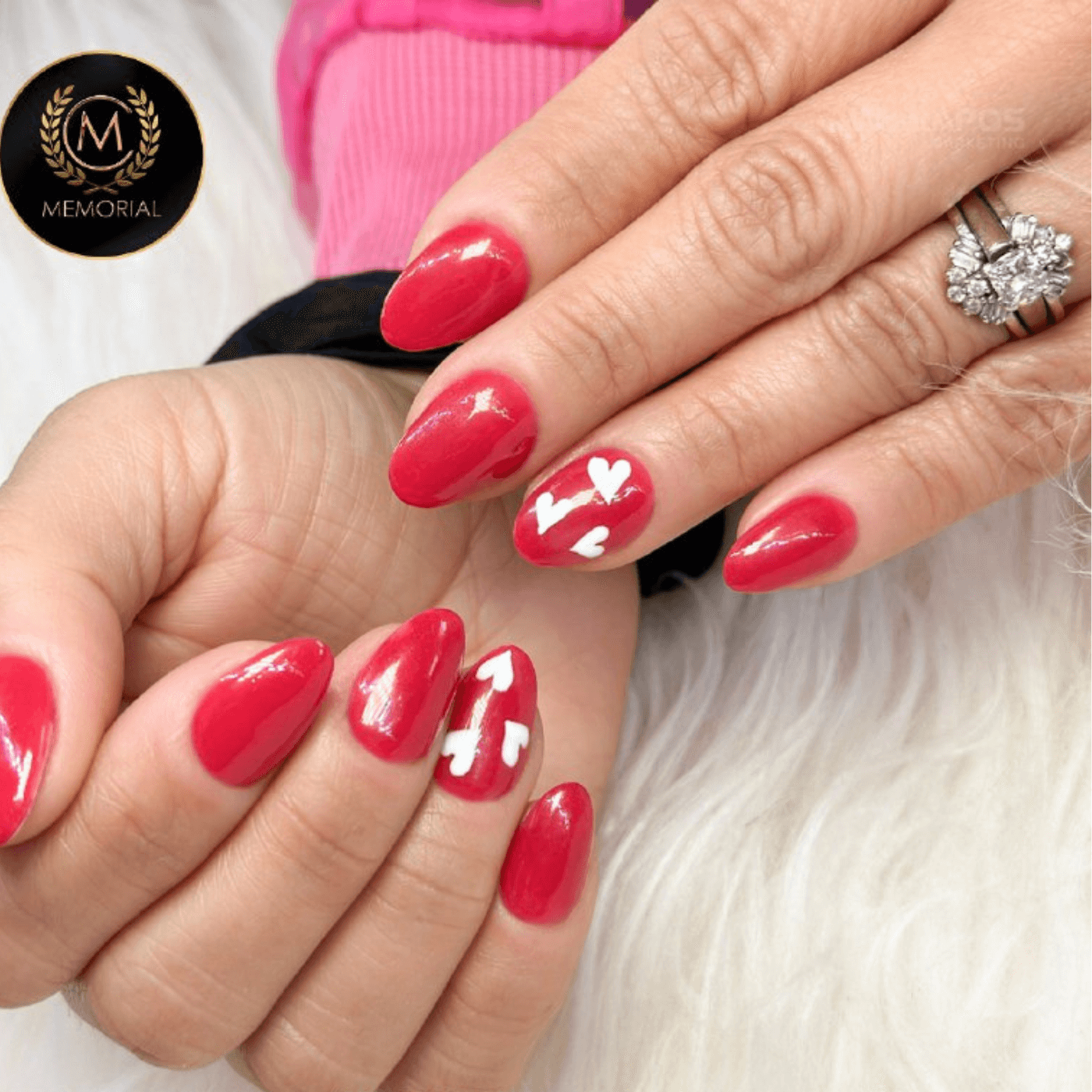 Short Almond Red Nails for a Bold Statement