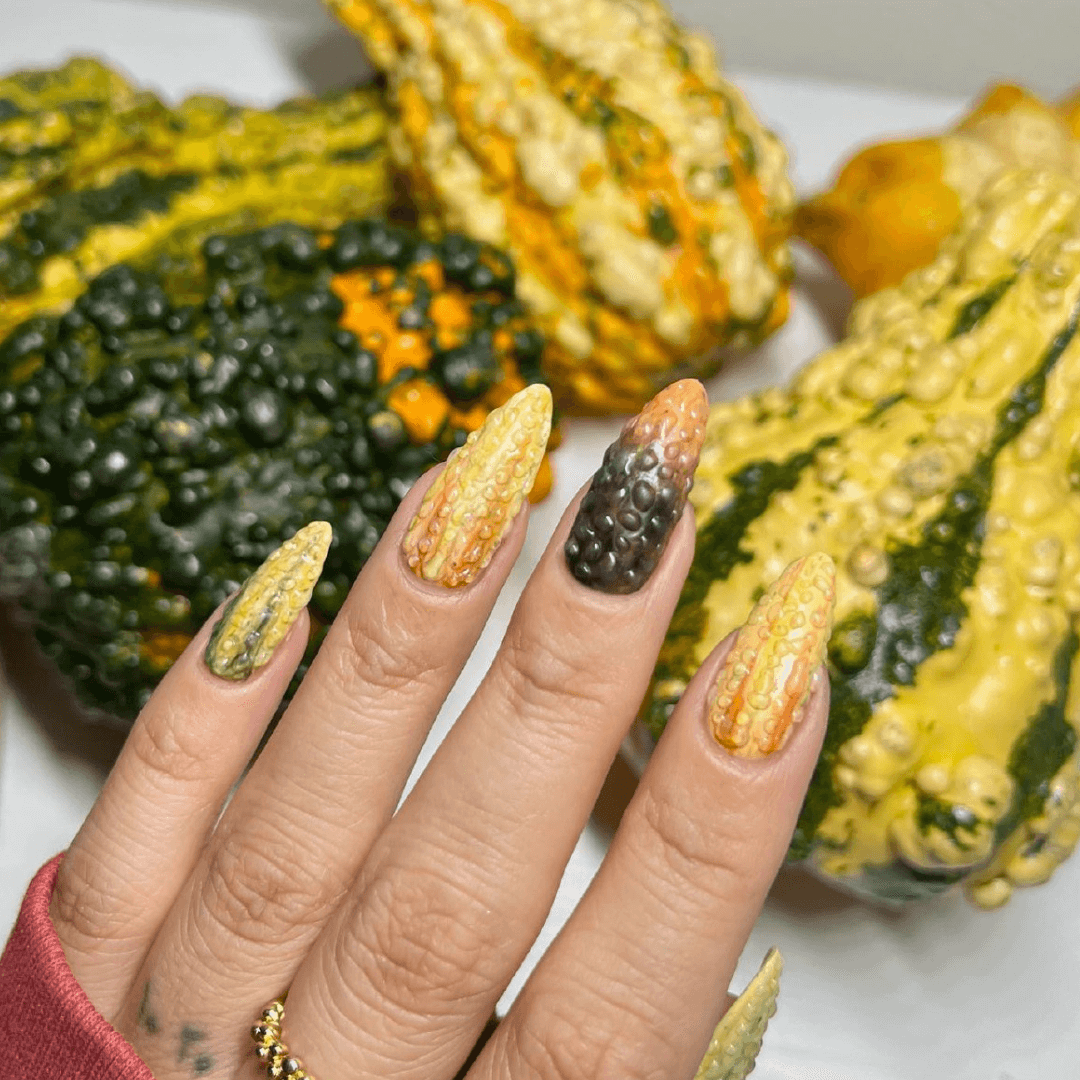 Fall almond nails