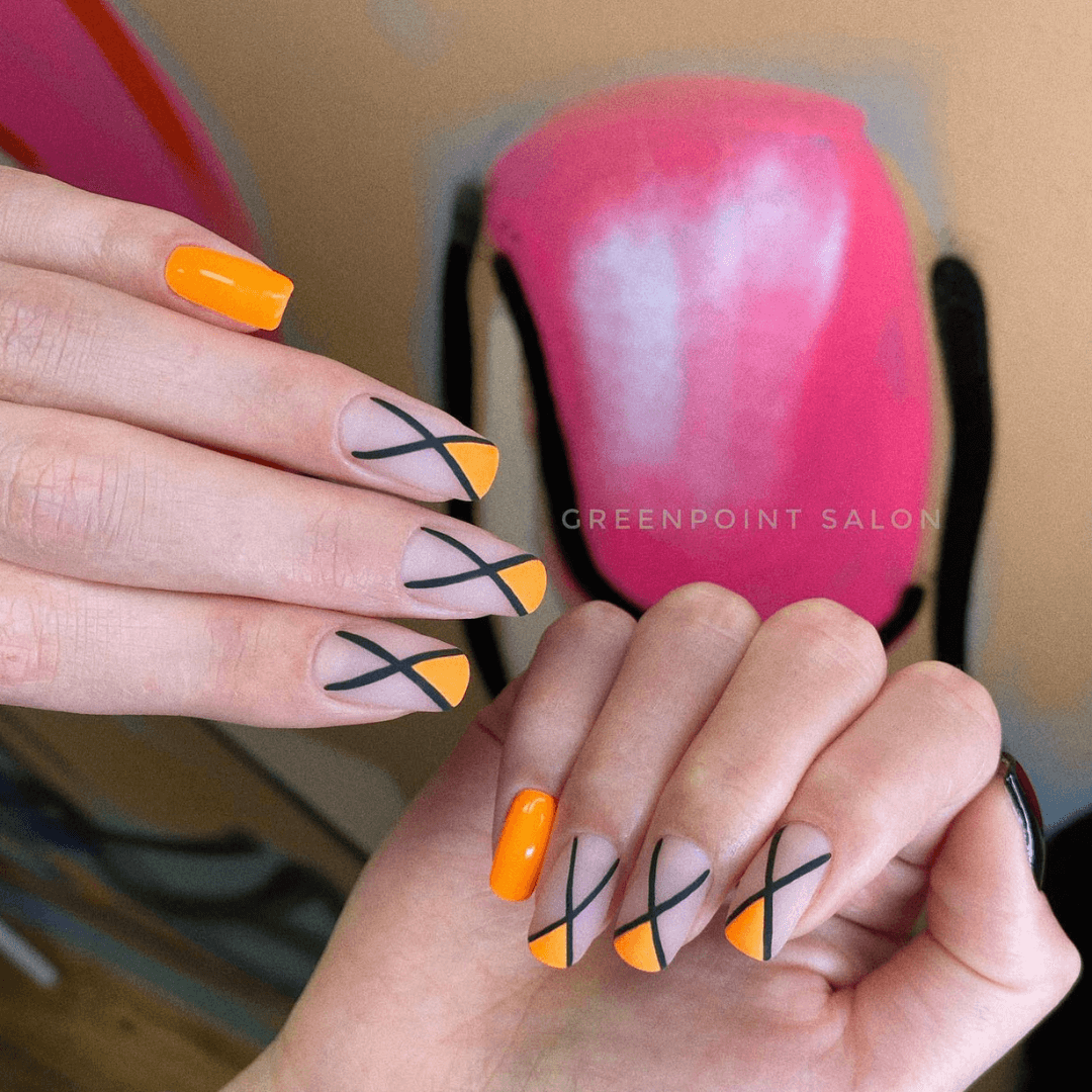 Mustard yellow nails for fall