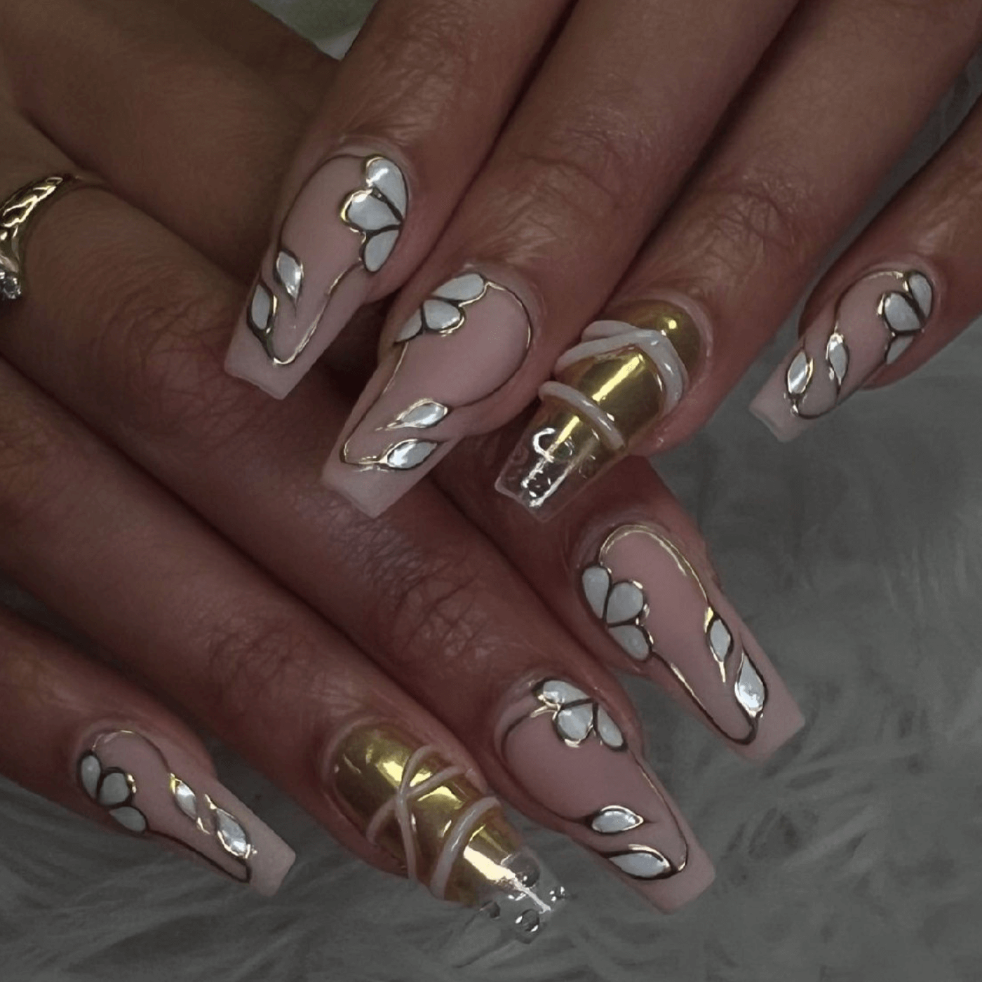 Medium Ballerina Nails