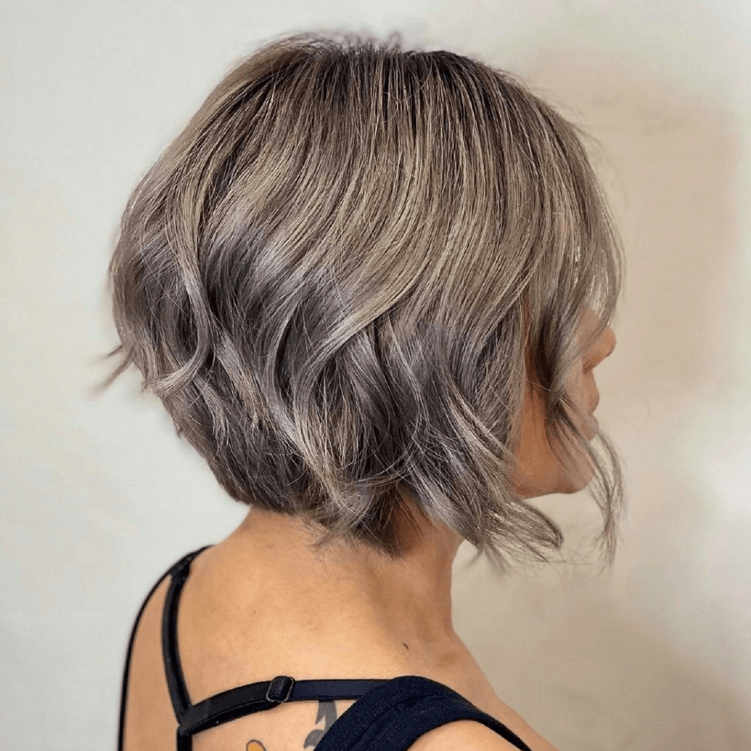 Layered long bob