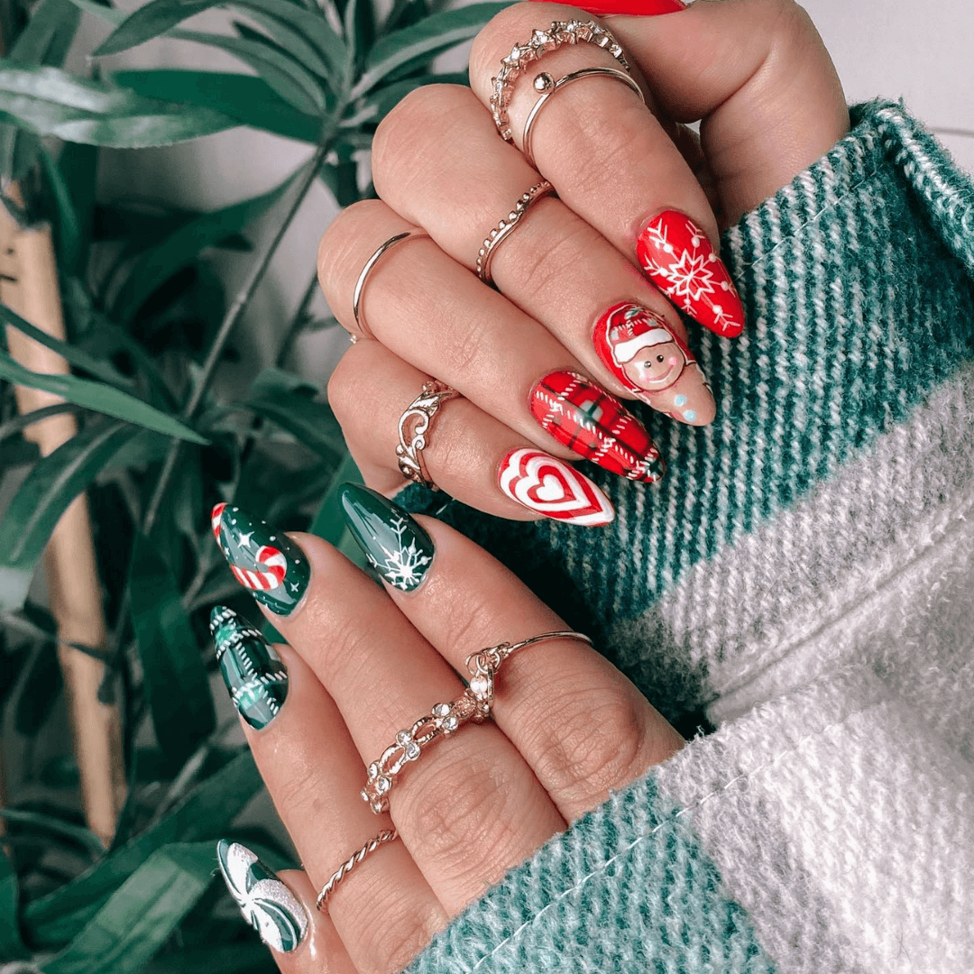 Uñas De Navidad