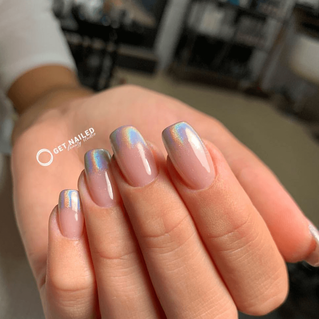 Manicura Francesa Cromadas