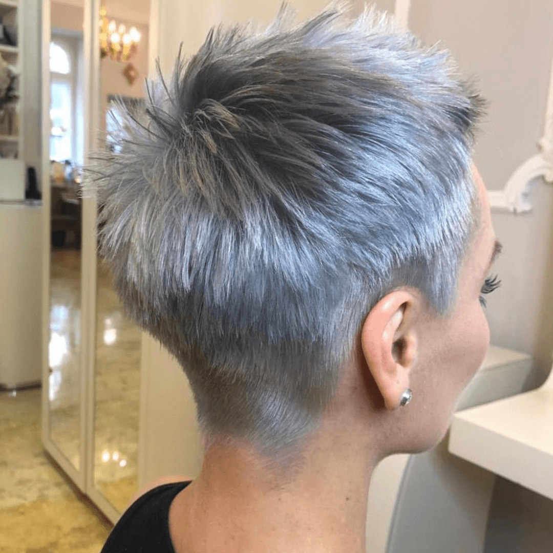 Pixie cut cienkie włosy