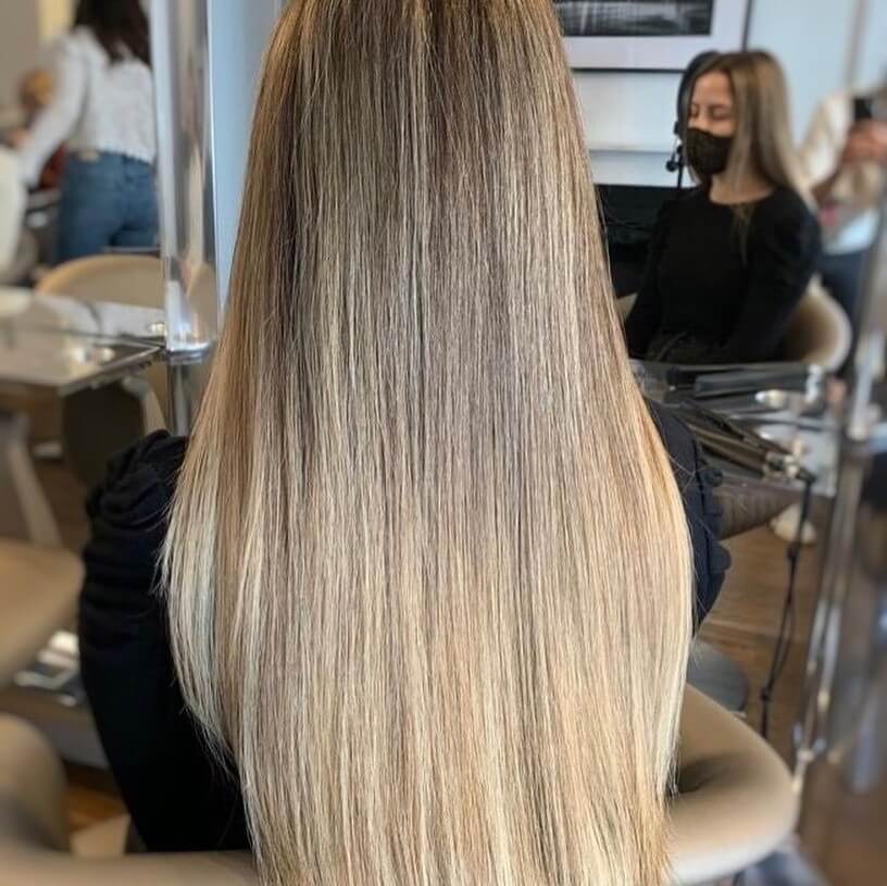 V-Shaped cut with layers