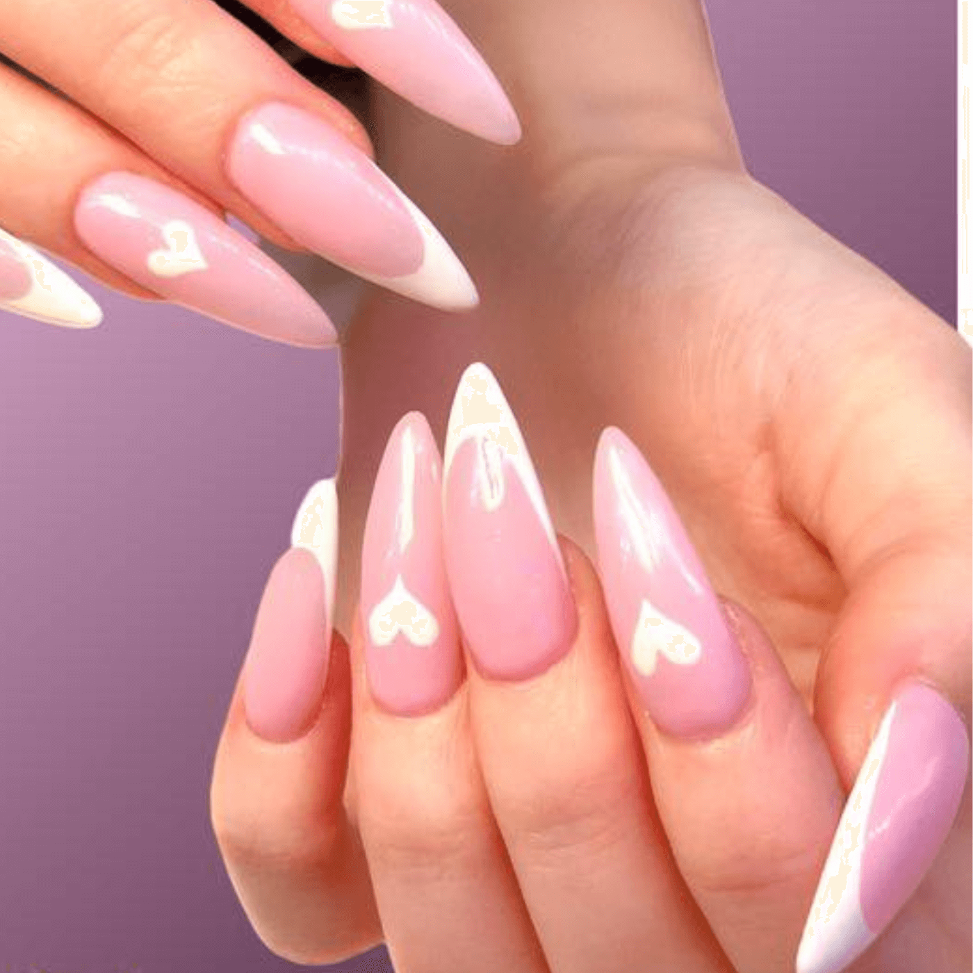 Nude Stiletto Nails