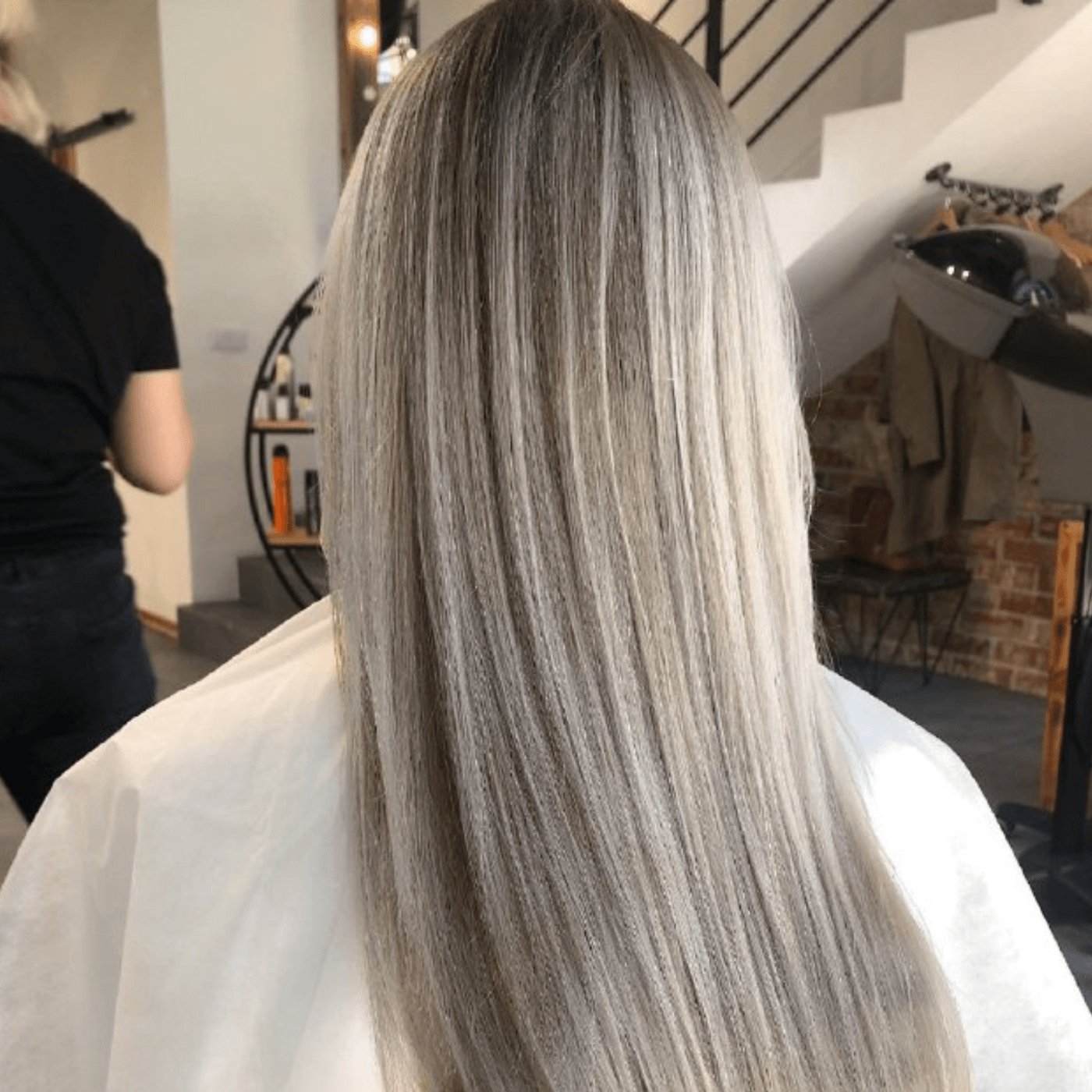 Popielaty Blond Ombre