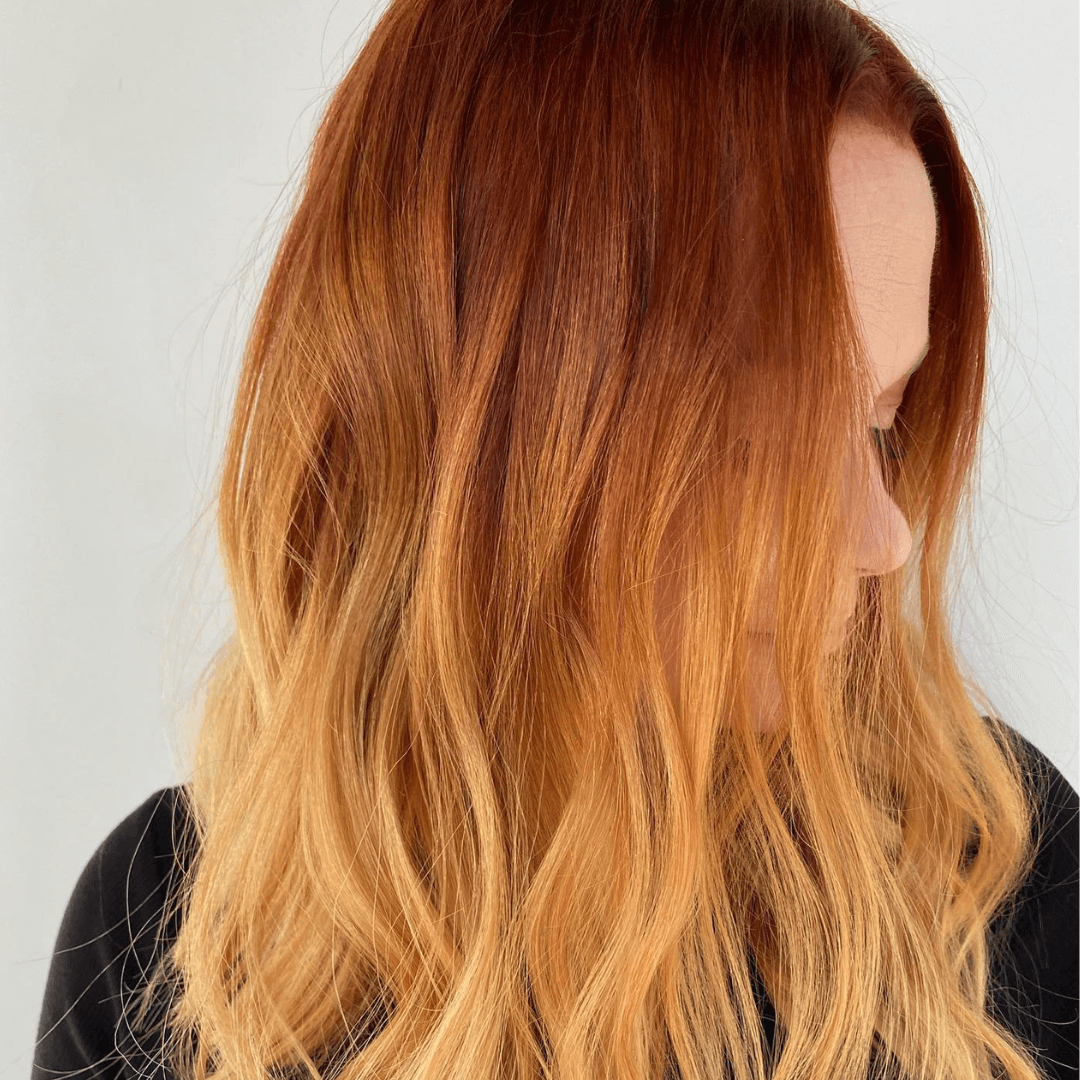 Copper balayage