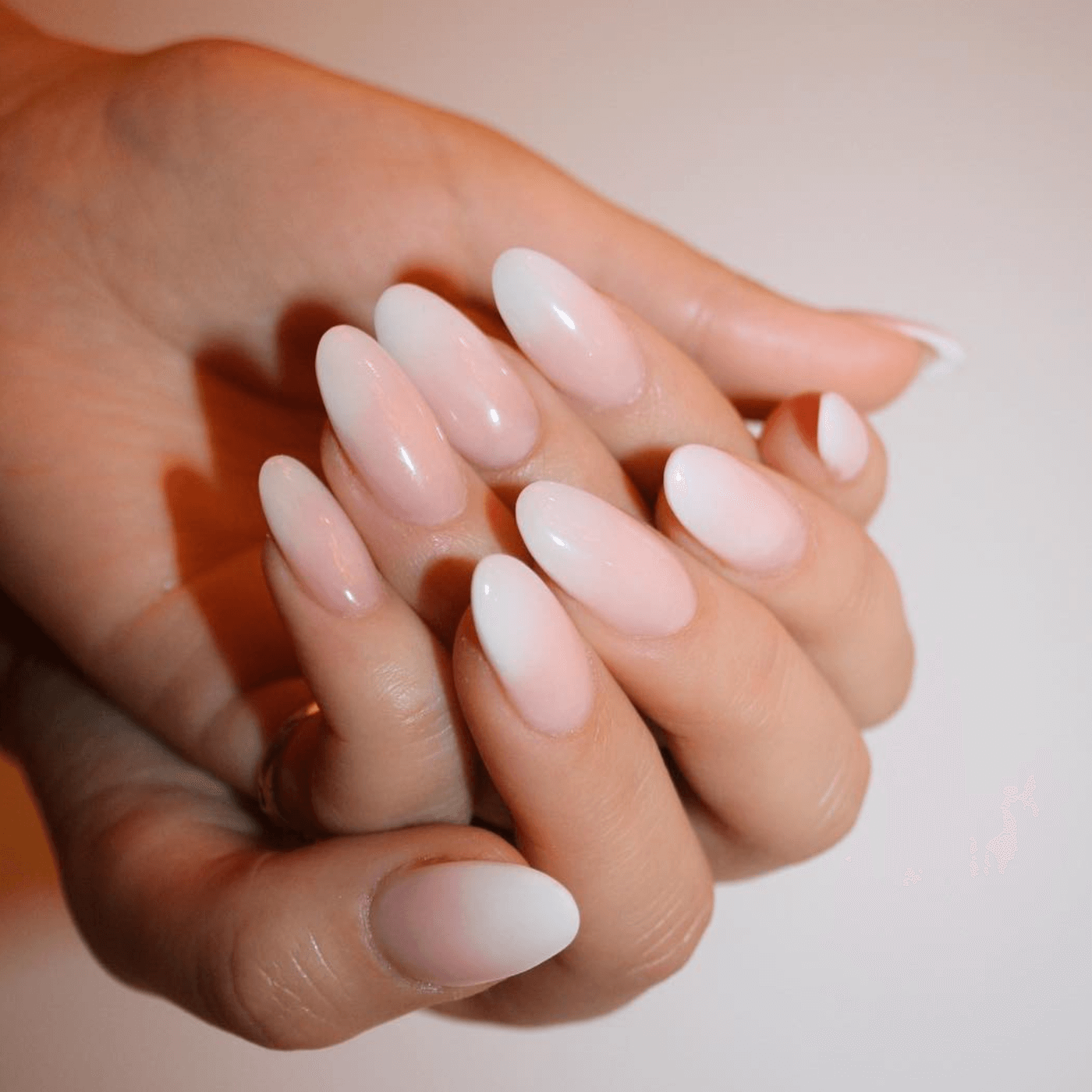 Nude ombre nails