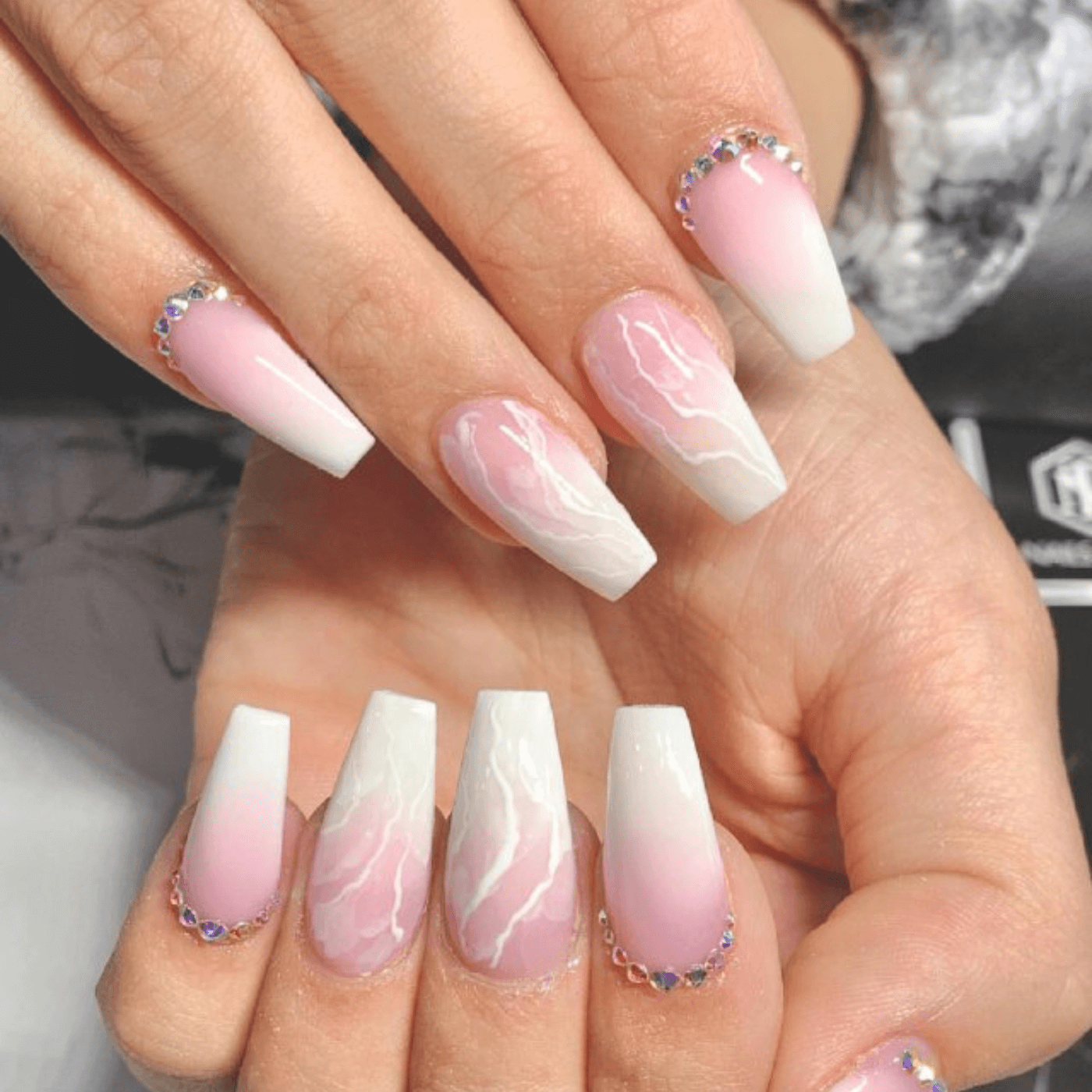 Subtle White Nail Designs