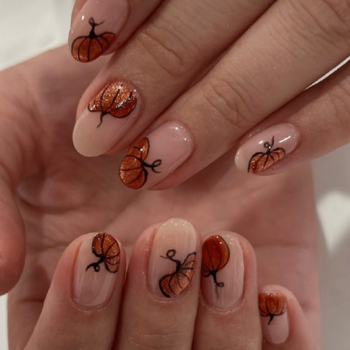 Pumpkin Patch Nails