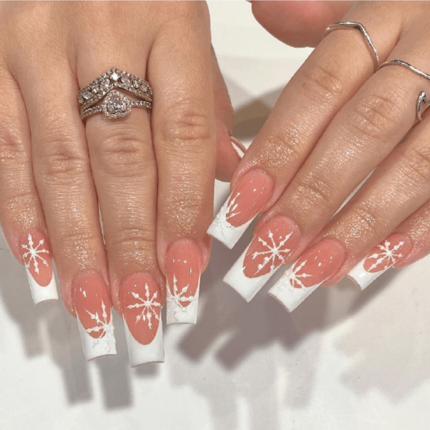 Classy Winter French Manicure