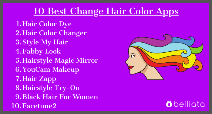 best change hair color apps