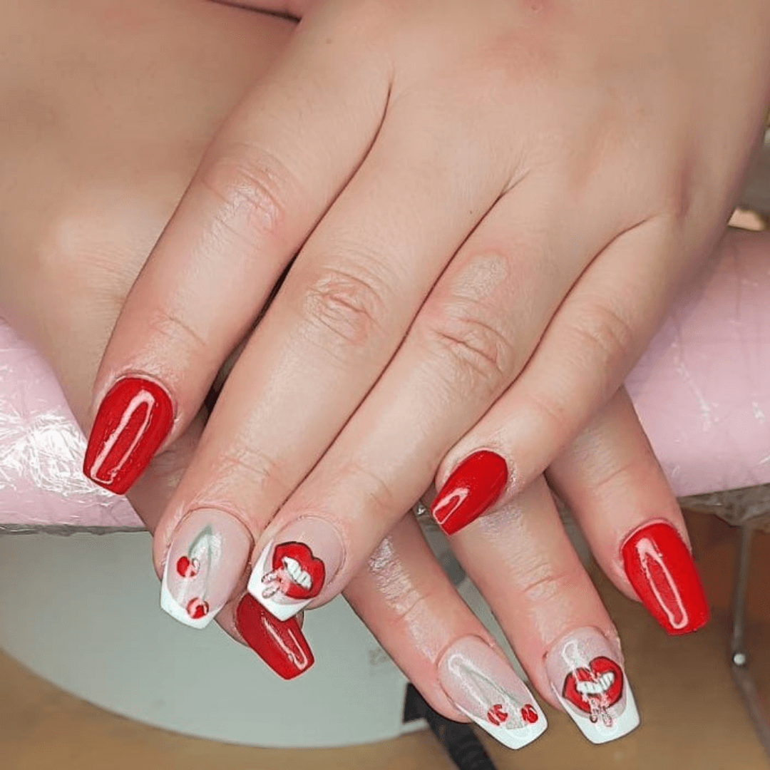 Uñas rojas verano