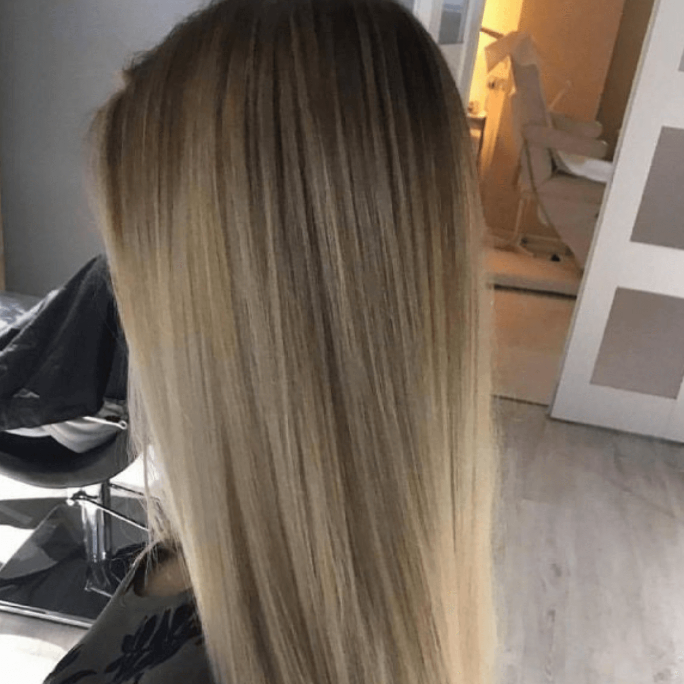 Popielaty Brąz Balayage