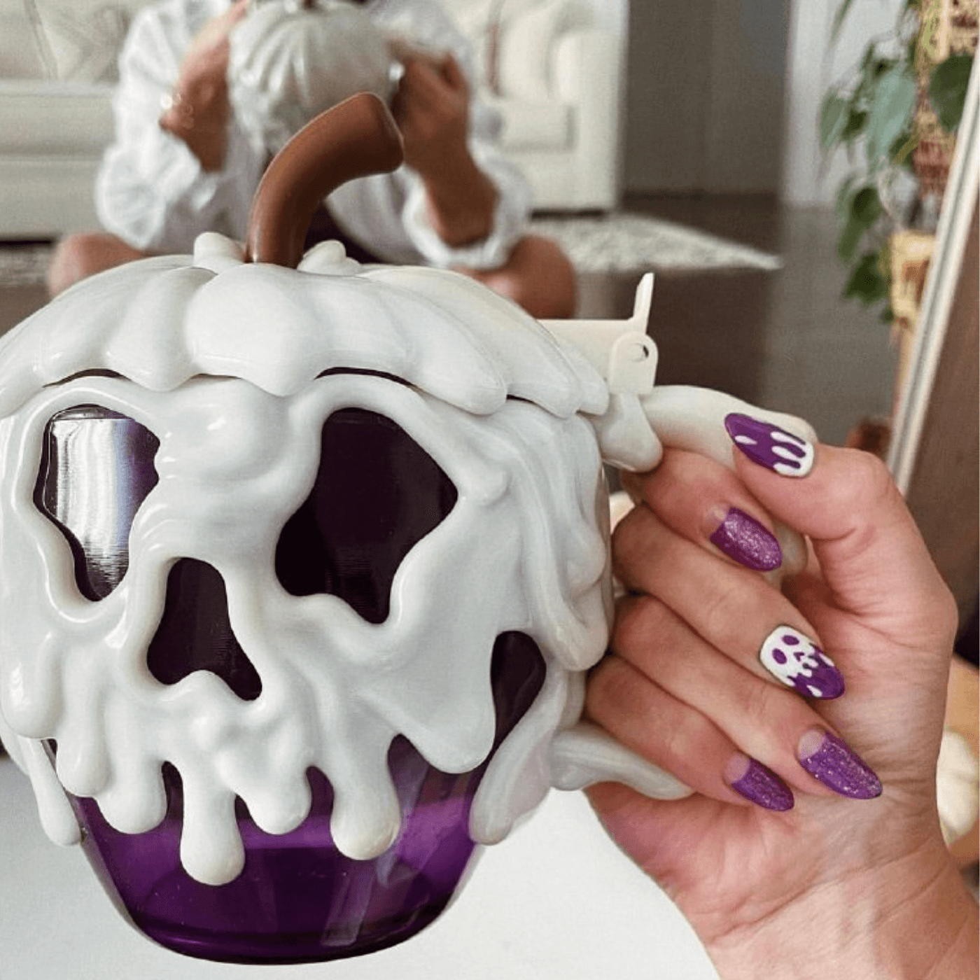 Purple Halloween Nails