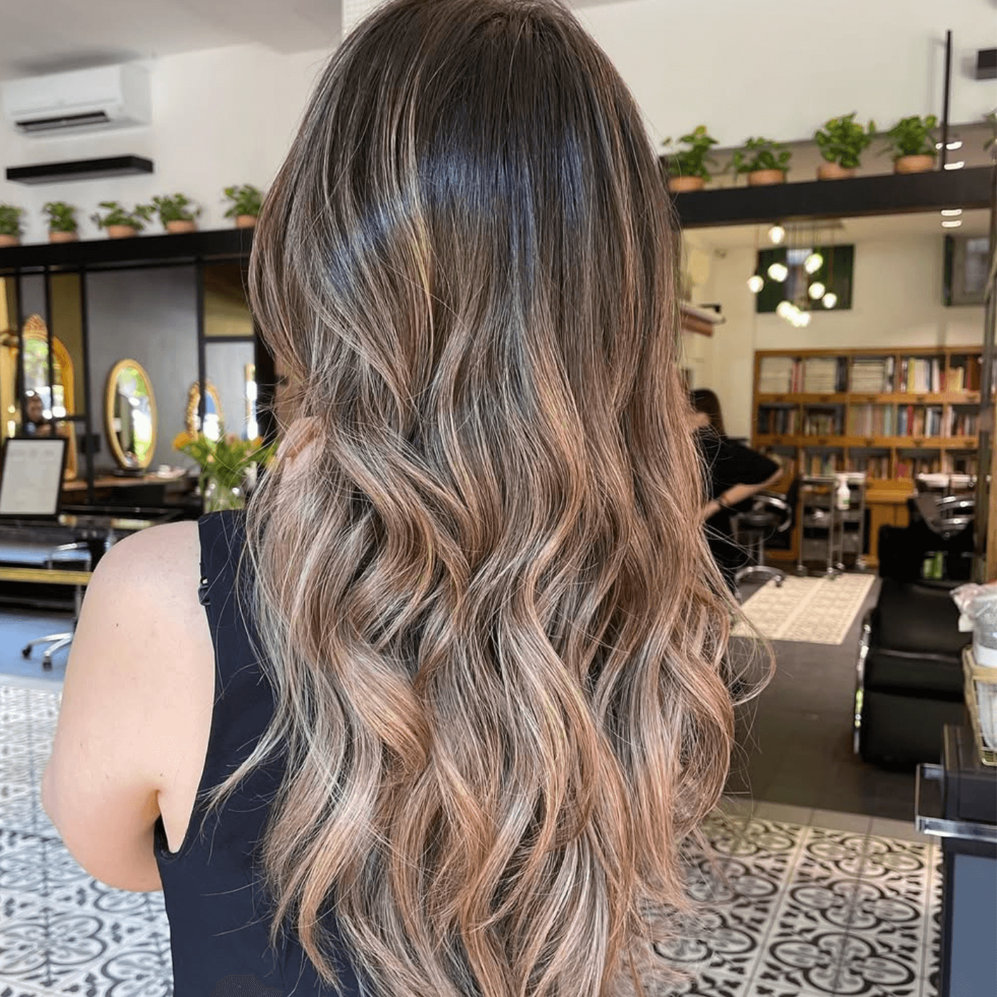 Balayage Na Ciemnobrązowych Włosach