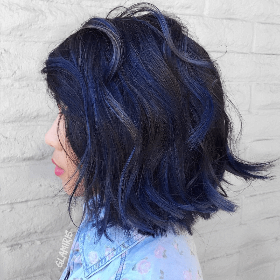 Blue highlights