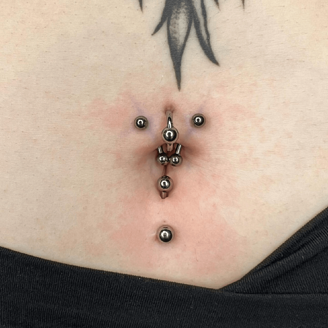 Double Belly Button Piercing