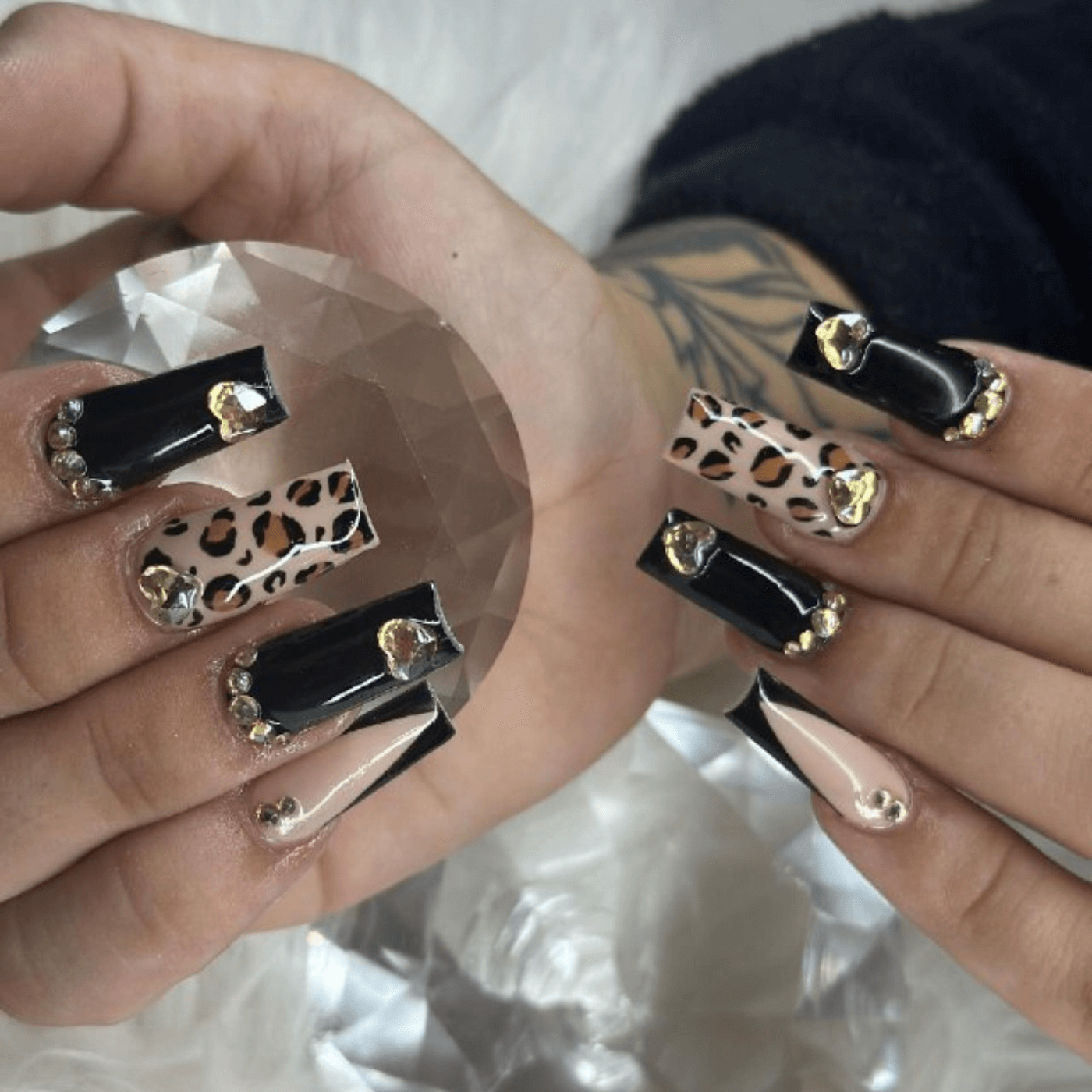 Black Acrylic Nails