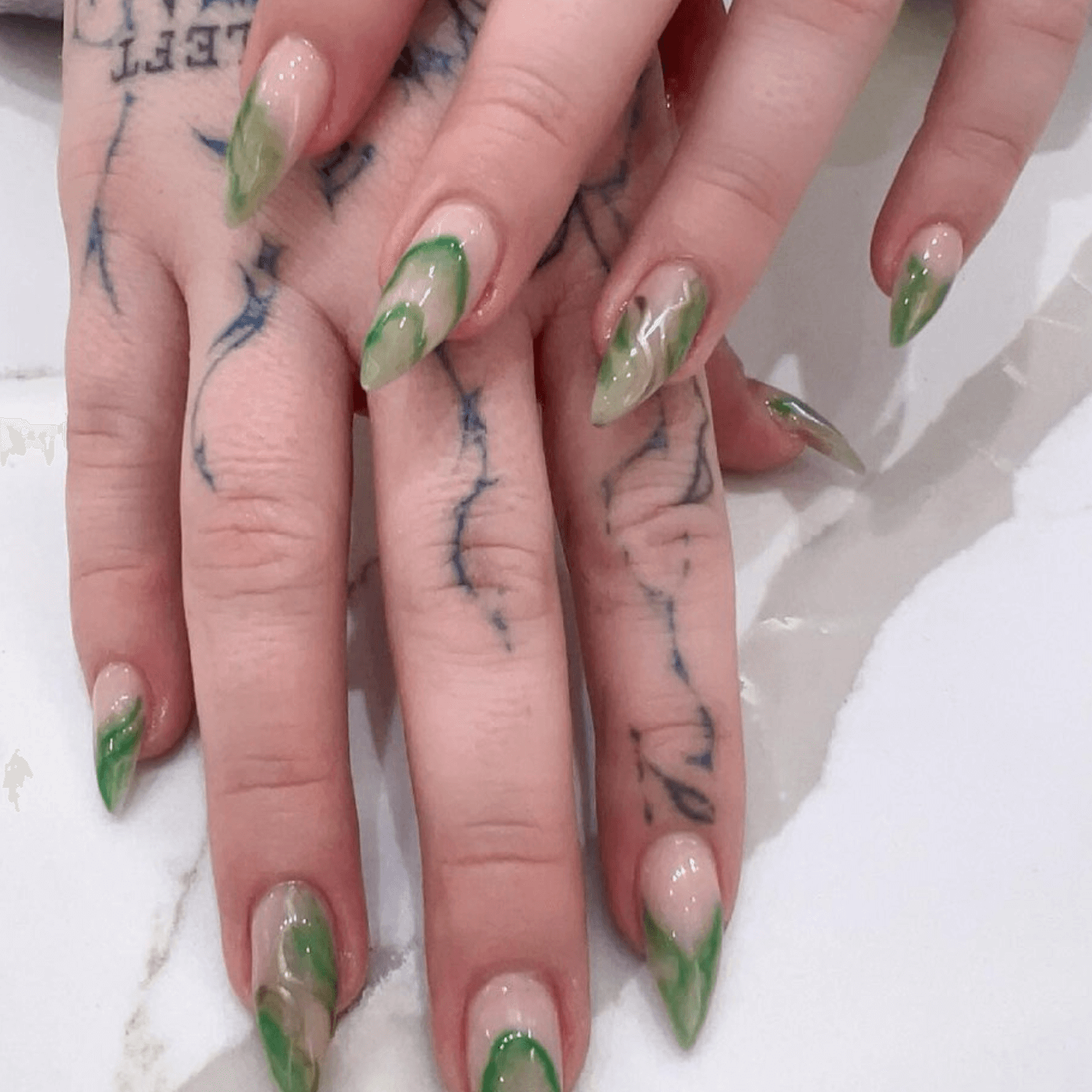 Sage Green Nails