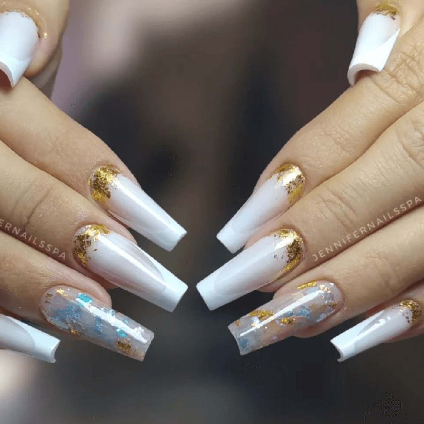 Reverse French Manicure