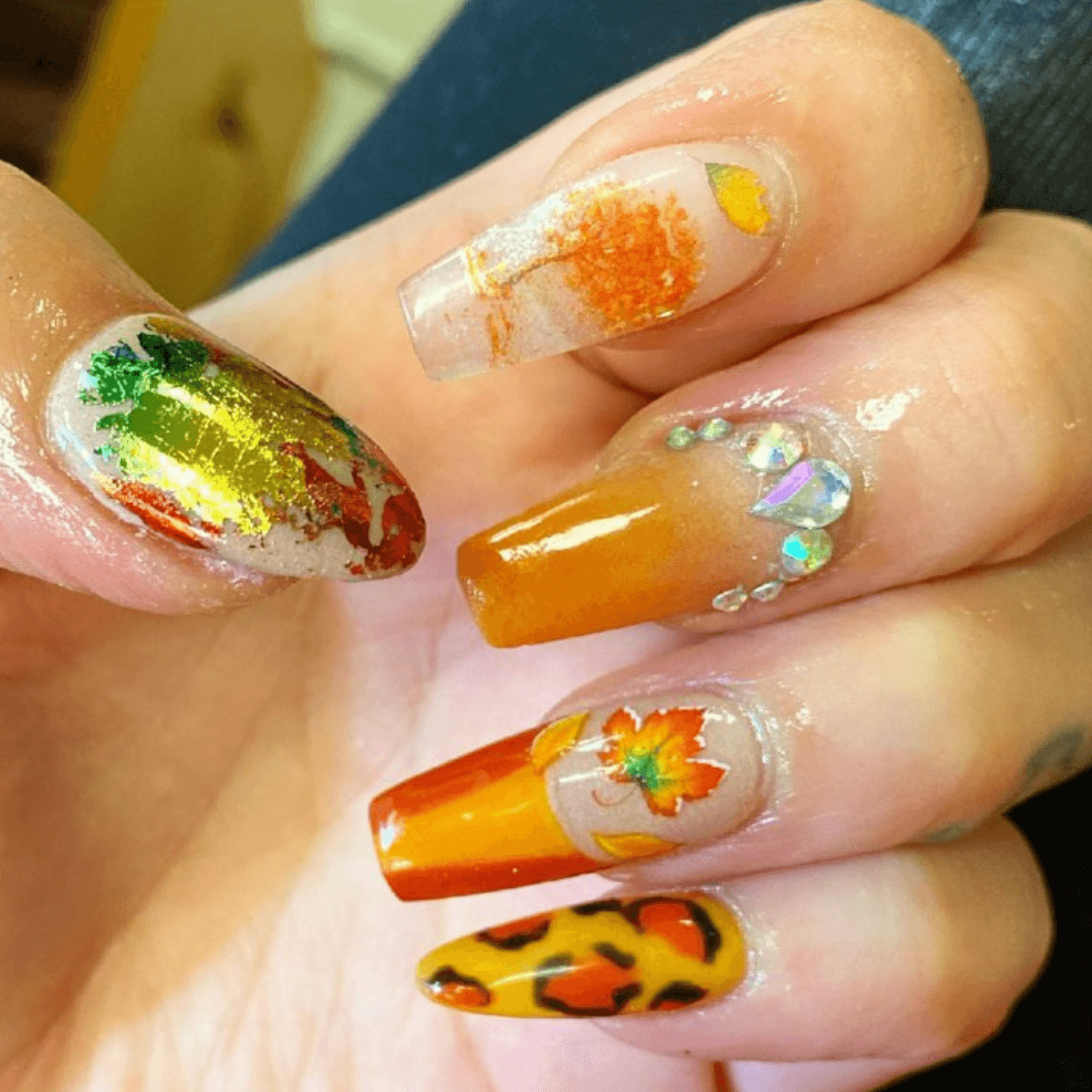 Fall Nail Designs for Acrylic Nails