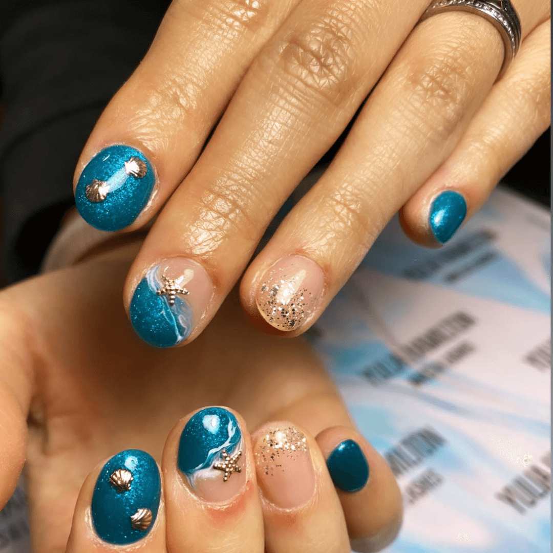 Blue Ocean Nails