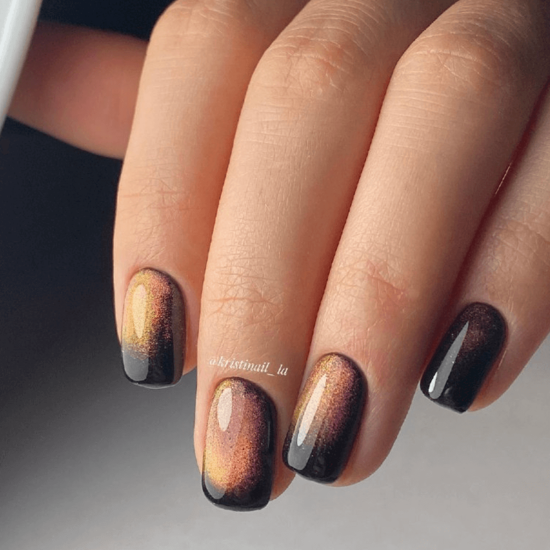 Autumn ombre nails