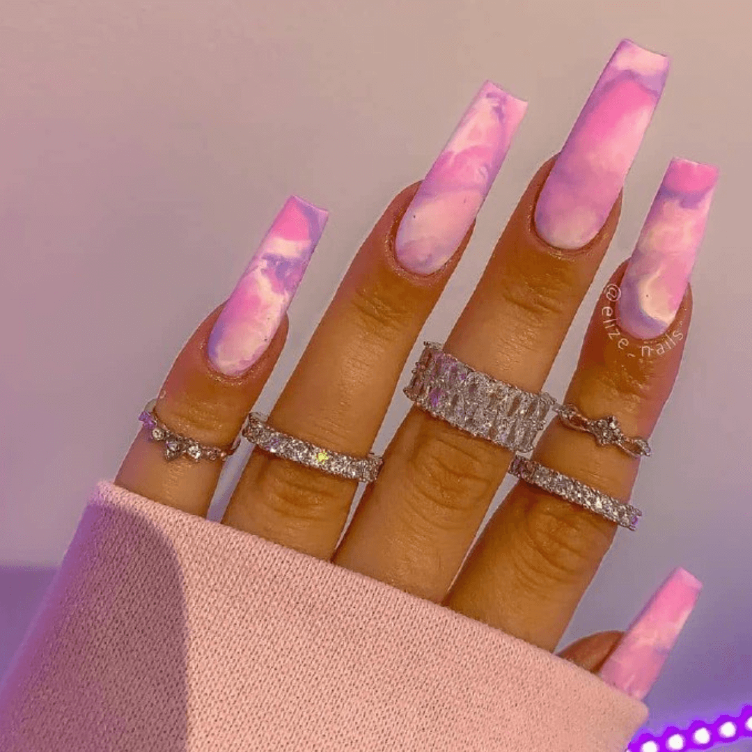 Pink nails for summer 