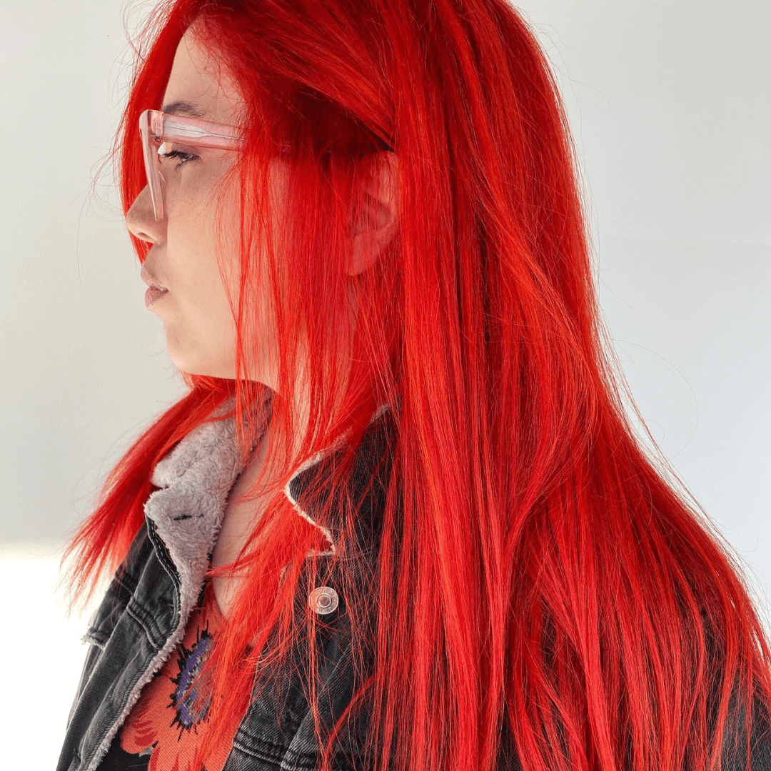 Blood orange hair
