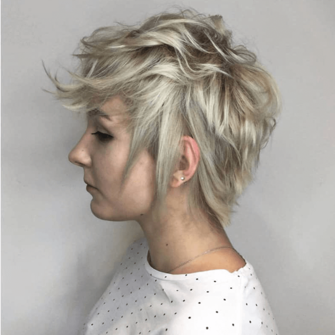 Wavy pixie cut