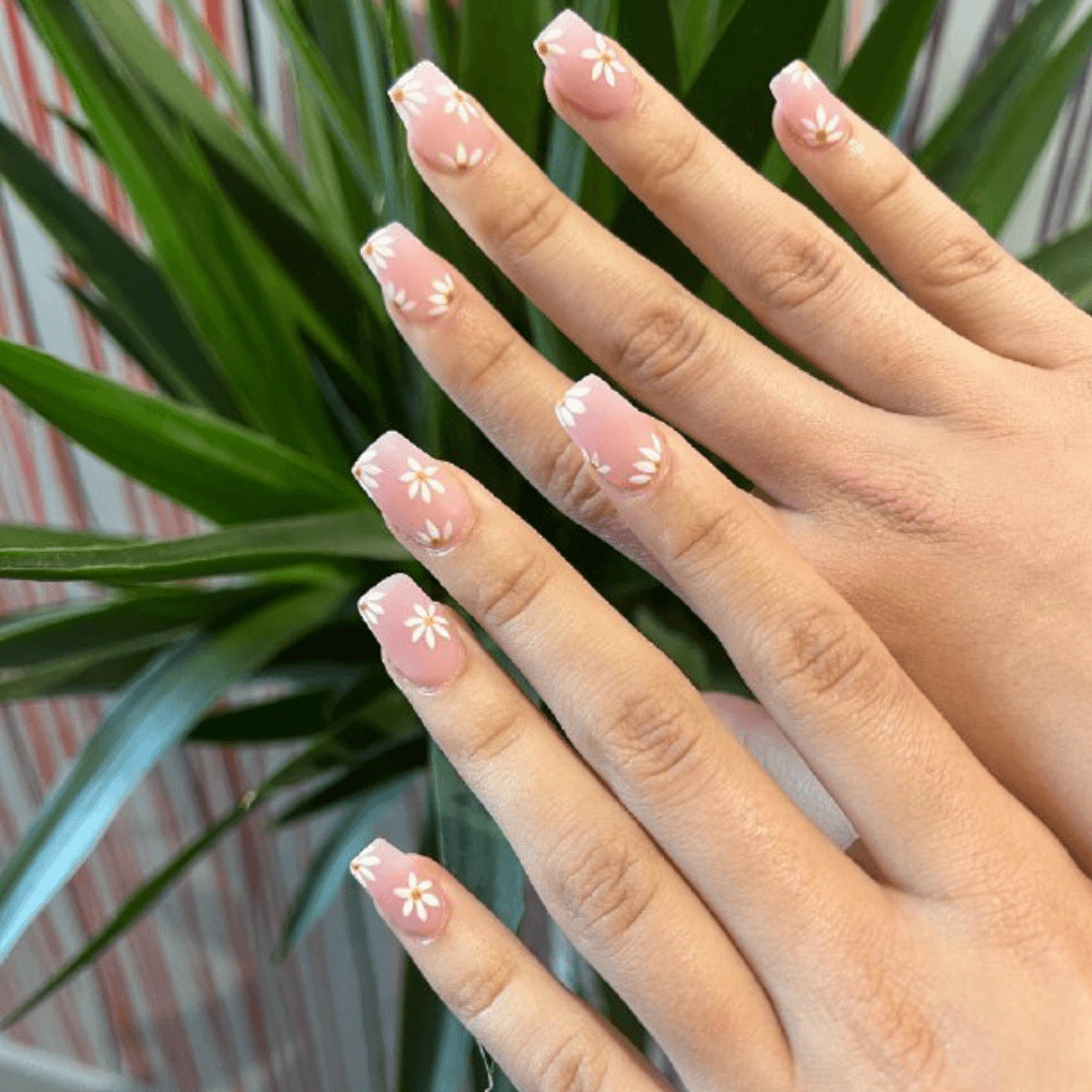 Square nail designs with medium length