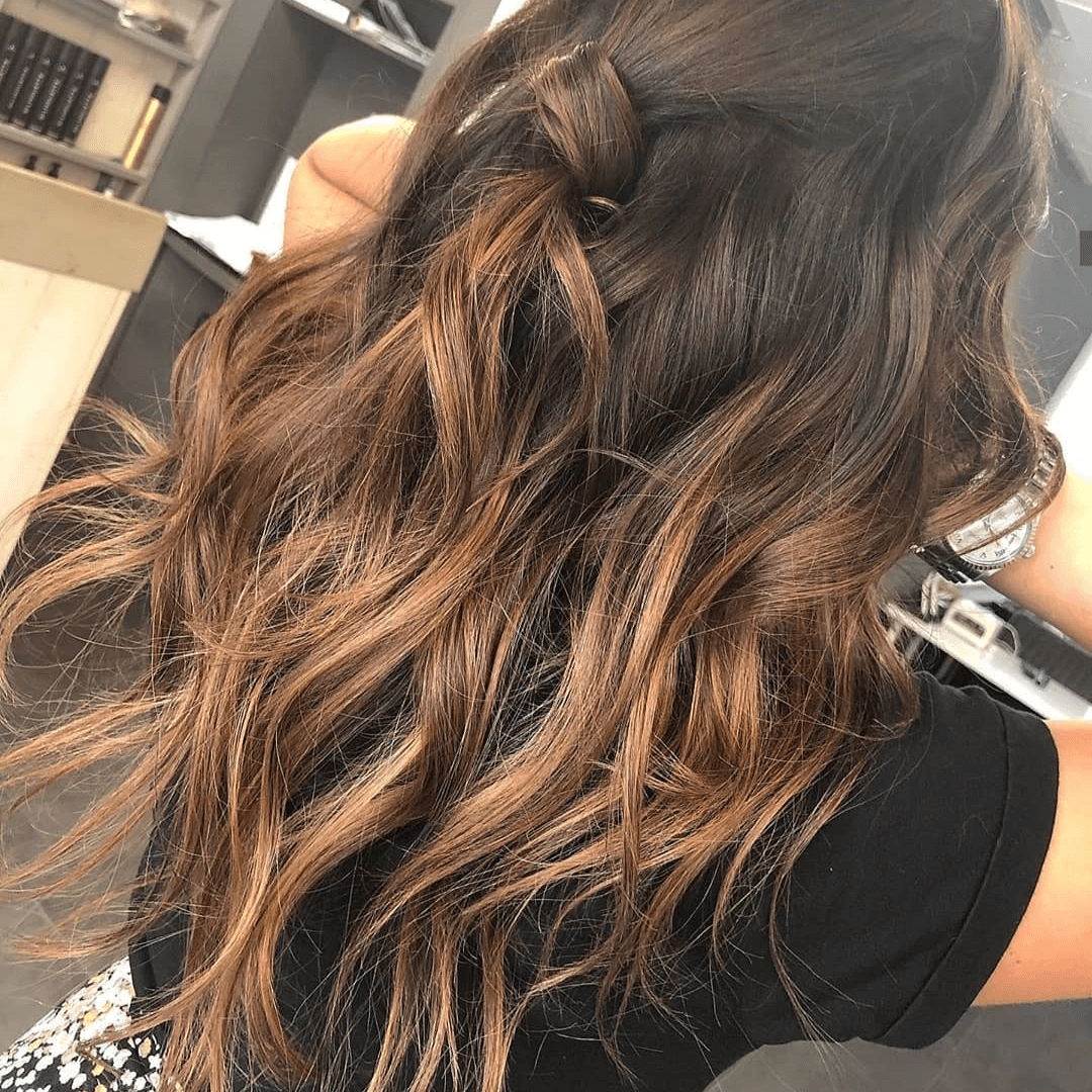 Brown balayage hair color