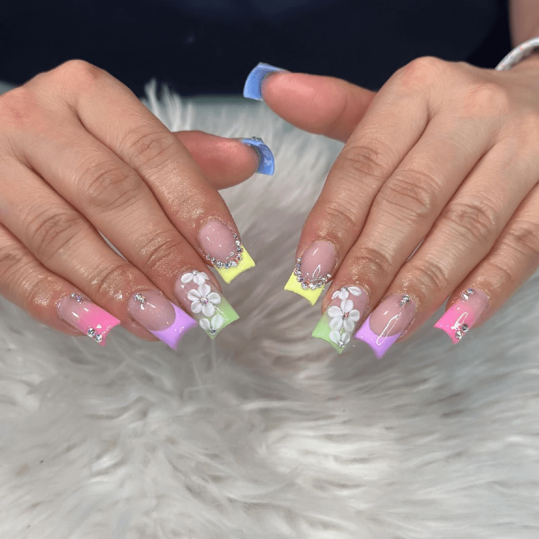 Square spring nails