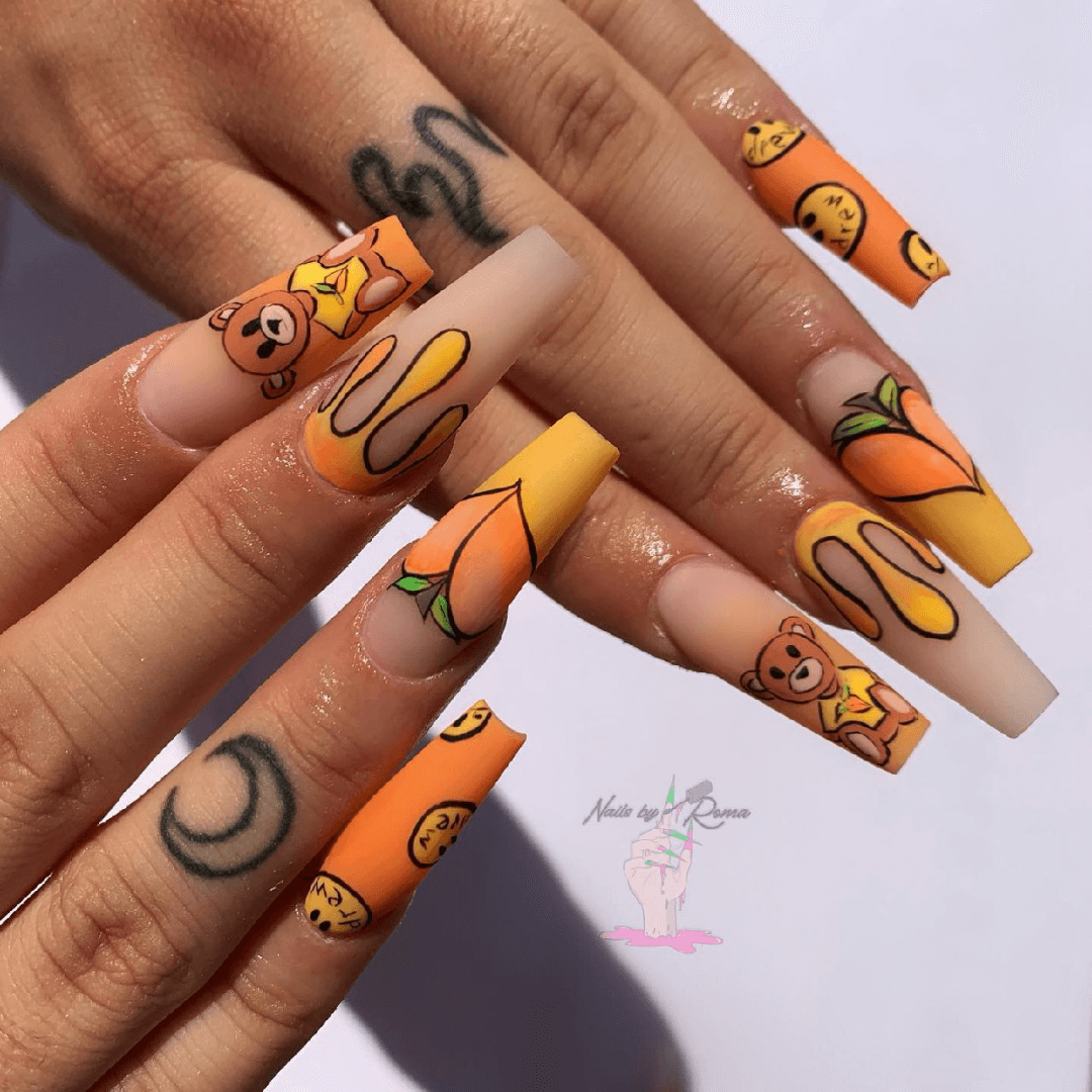 Uñas Naranja