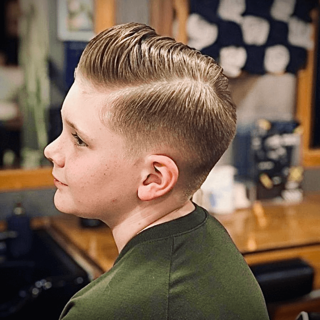 Slicked back fade