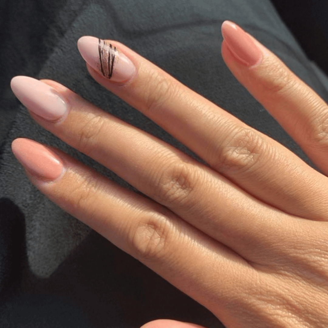 Almond French Tip Press-On Nails