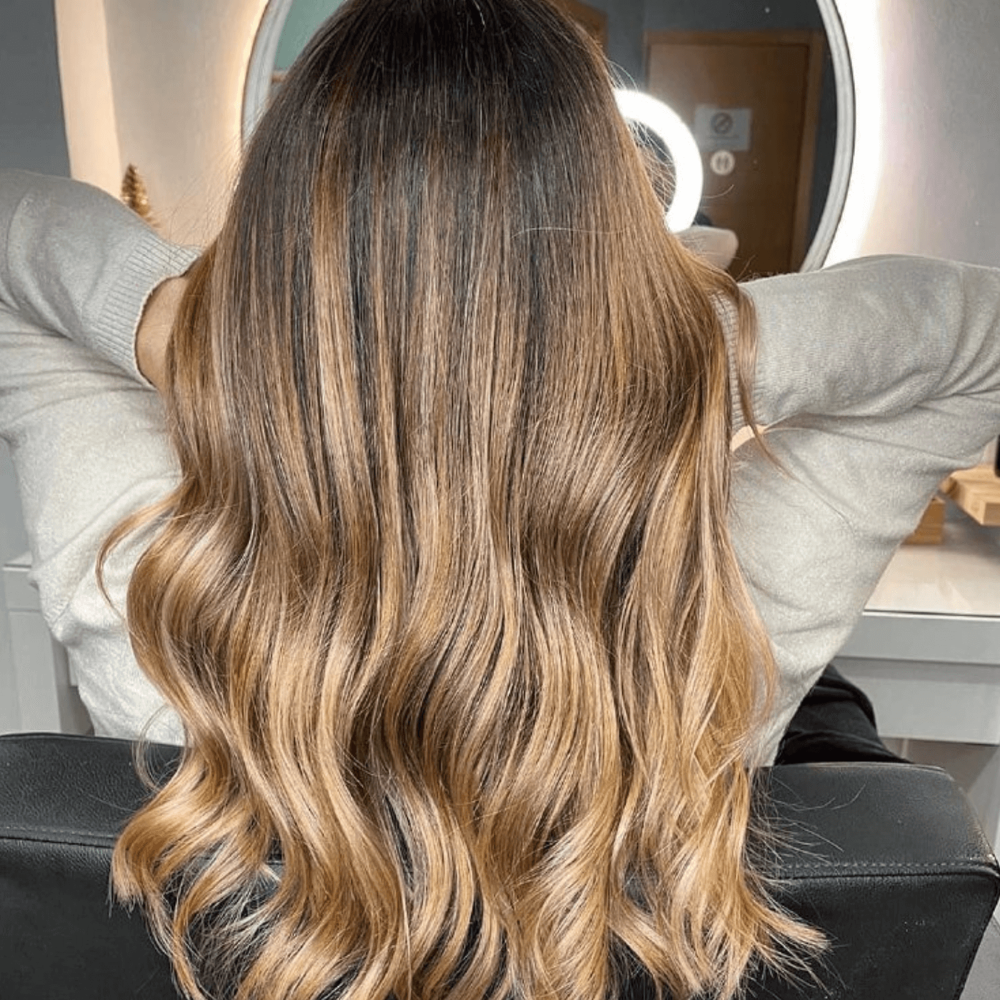 Brown Hair With Caramel And Blonde Highlights