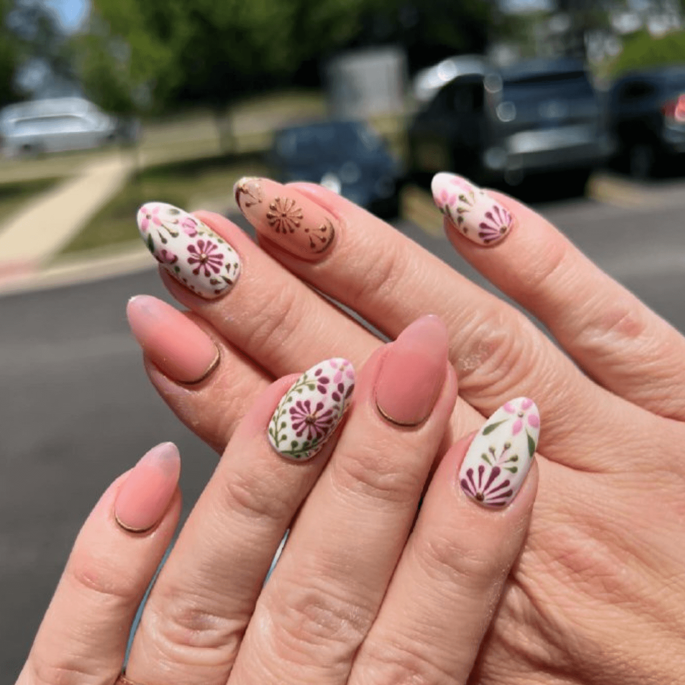 Nude Oval Nails