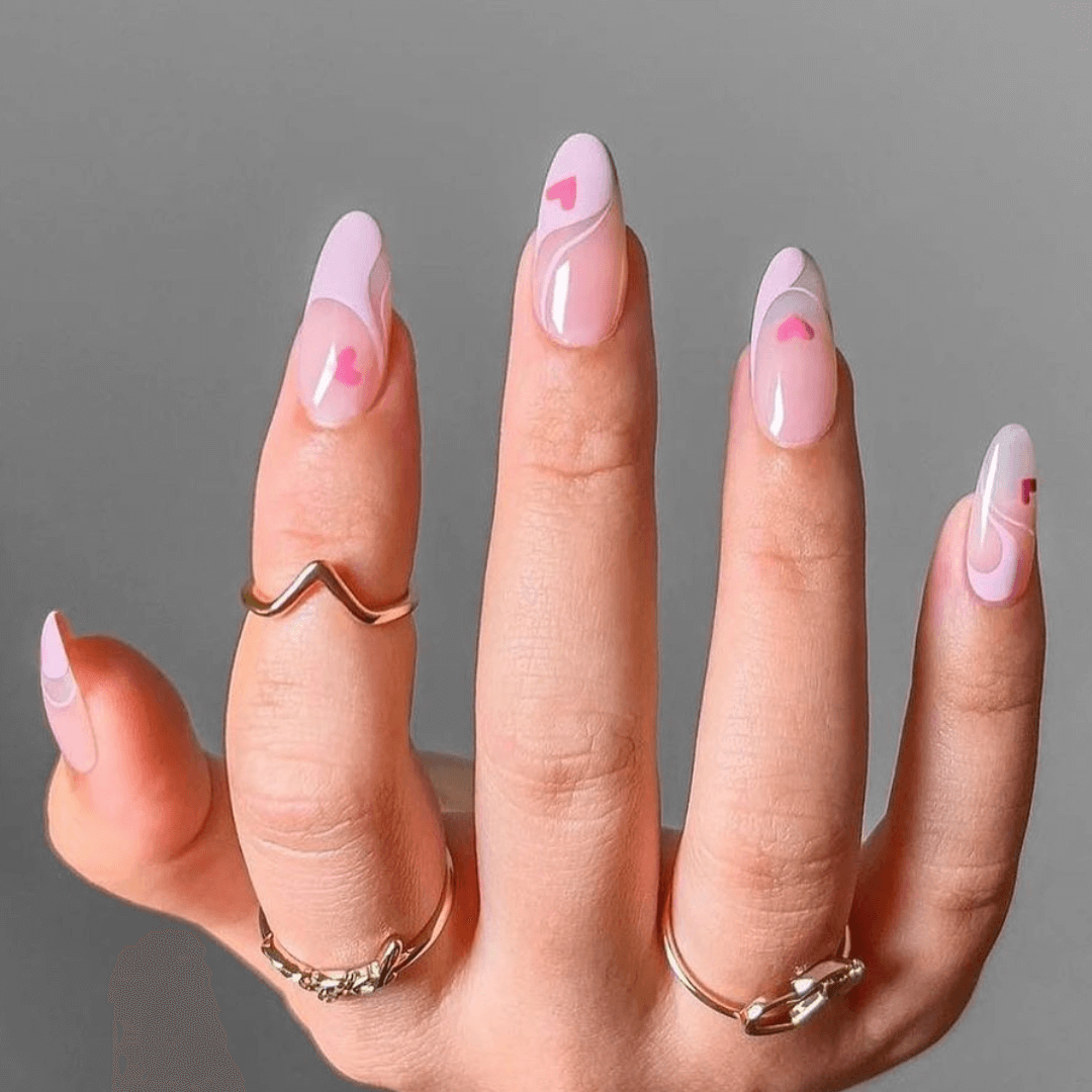 Delicate spring nails