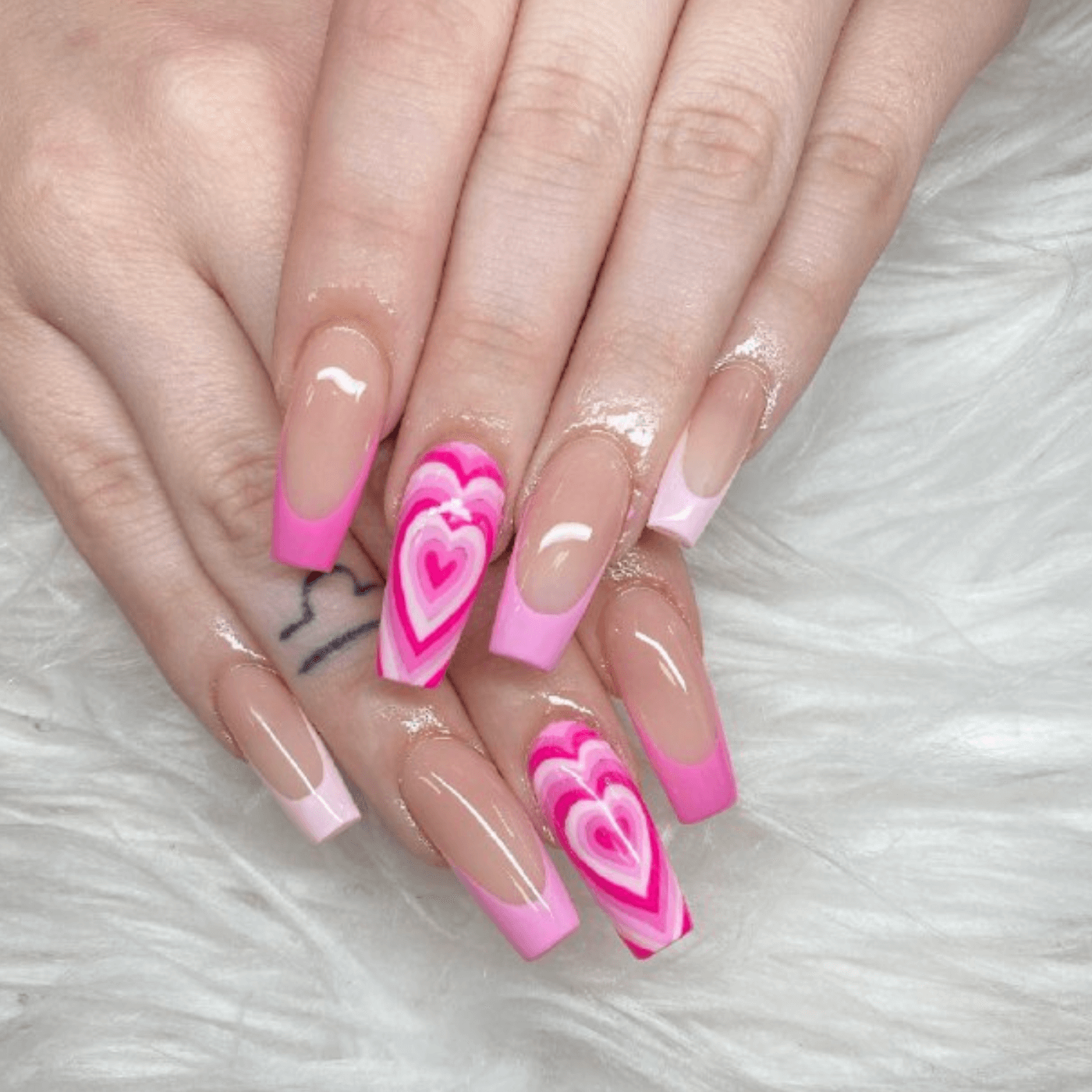 French Tip Ballerina Nails