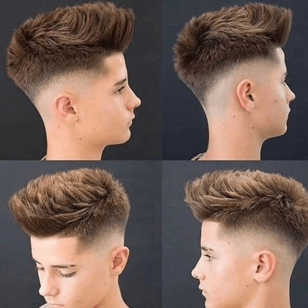 Teen Boy Haircuts Layered Mohawk With Fade